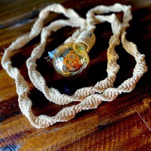 Macrame 8ft rope lamp
